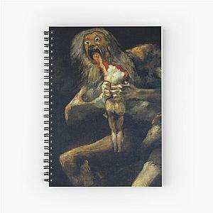 Saturn Devouring His Son - Francisco Goya - 1823 Roman Mythology Spiral Notebook