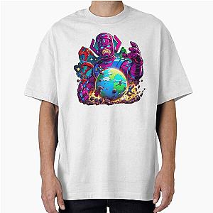 Galactus Devours Earth Oversized T Shirt