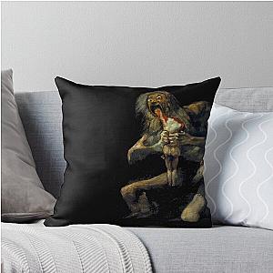 Saturn Devouring His Son Throw Pillow