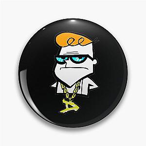 Dexter from Dexter's Laboratory™ wearing a hip hop Gold Chain Pin