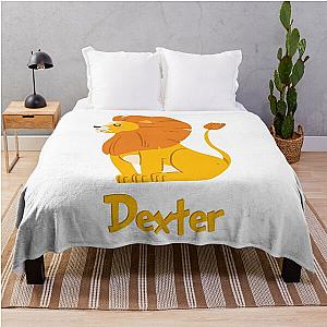 Dexter Lion Baby Boy Wild Animal Name Throw Blanket