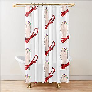 Dexter Doll Hand Shower Curtain