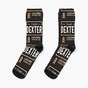 Team Dexter Lifetime Member Funny Name Dexter  Socks