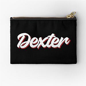 Retro Dexter Name Label (Black) Zipper Pouch