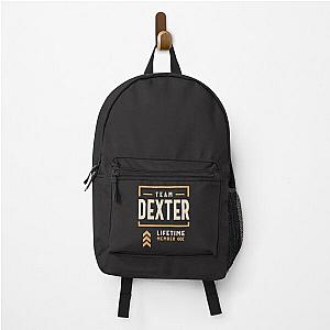 Team Dexter Lifetime Member Funny Name Dexter  Backpack