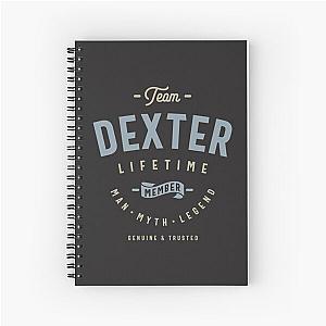 Team Dexter Lifetime Member Personalized Name Spiral Notebook