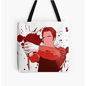 Dressed to Kill Red Dexter Morgan All Over Print Tote Bag