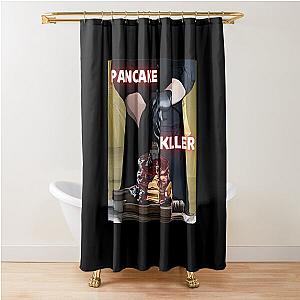 DEXTER MORGAN - DAD PANCAKE KILLER - PANCAKES FEAST  - white Shower Curtain