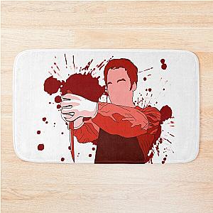 Dressed to Kill Red Dexter Morgan Bath Mat