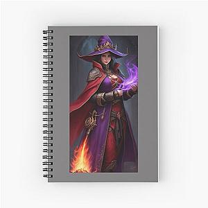 Diablo Female Sorcerer Spiral Notebook