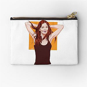 Diane Keaton - An illustration by Paul Cemmick Zipper Pouch