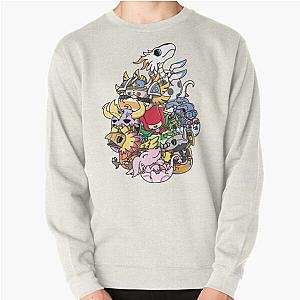 Original Mega Digimon Chibi Eggs Pullover Sweatshirt RB2806