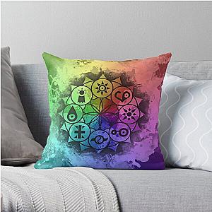 Digimon Mandala Paint Throw Pillow RB2806