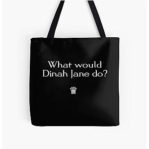 What Would Dinah Do All Over Print Tote Bag