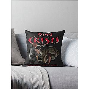 Dino Crisis - Survival Horror on a much Larger Scale Throw Pillow