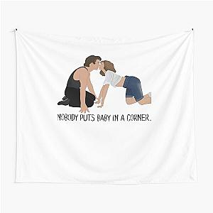 Dirty Dancing Nobody Puts Baby in A Corner Graphic Retro Tapestry