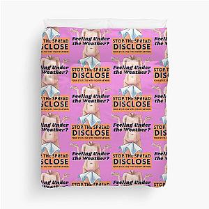 D for Disclosure - Pink Duvet Cover