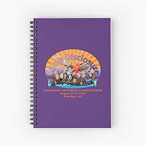 Camp Disclosure D.C. Meme by Ciel purple background Spiral Notebook