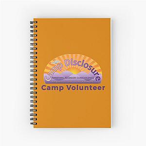 Camp Volunteer by Paula Bishop for Camp Disclosure Spiral Notebook