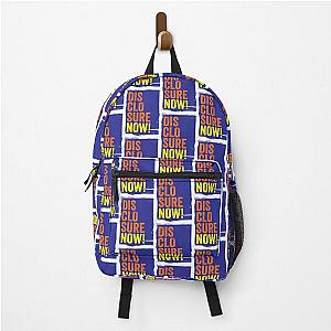 DISCLOSURE NOW! TYPOGRAPHIC SLOGAN - FOR UFO  UAP BELIEVERS! Backpack