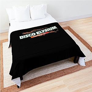 retro letter disco elysium Comforter