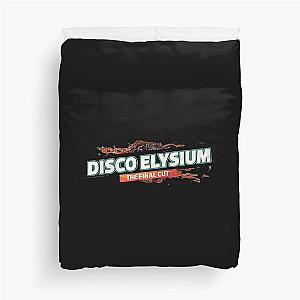 retro letter disco elysium Duvet Cover