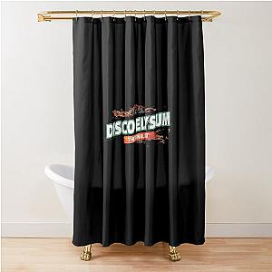 retro letter disco elysium Shower Curtain