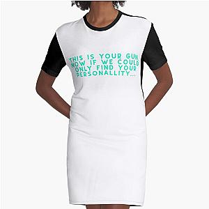 Disco Elysium Quote Sticker Graphic T-Shirt Dress