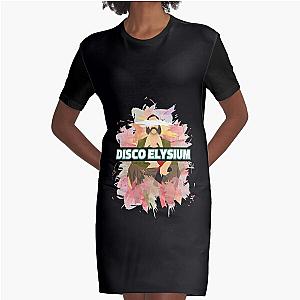 Disco Elysium  Disco Elysium Watercolor Art Graphic T-Shirt Dress