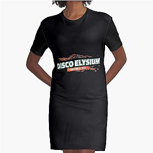 retro letter disco elysium Graphic T-Shirt Dress