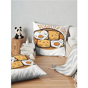 Disguised Toast Egg Breakfast Throw Pillow Premium Merch Store