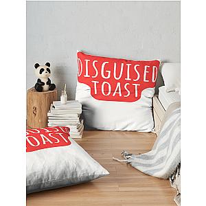 Disguised Toast Red And White Throw Pillow Premium Merch Store