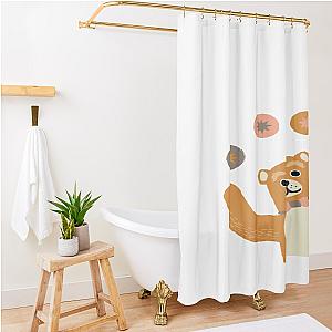 Disguised Toast Bear Classic Shower Curtain Premium Merch Store