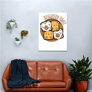 Disguised Toast Egg Breakfast Canvas Print Premium Merch Store