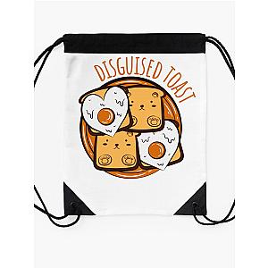 Disguised Toast Egg Breakfast Drawstring Bag Premium Merch Store