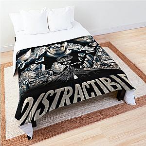 Distractible Merch Monochrome Distractible Comforter