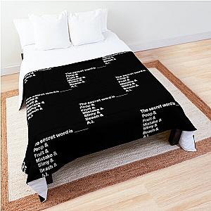 Distractible Merch Secret Word Comforter