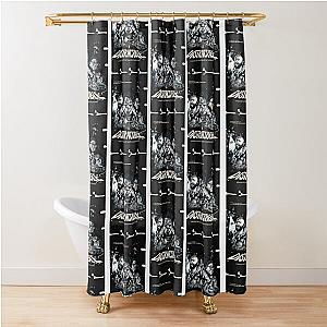 Distractible Merch Monochrome Distractible Shower Curtain