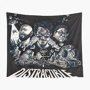 Distractible Merch Monochrome Distractible Tapestry