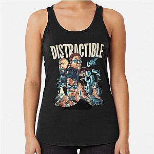 Distractible Podcast merch Racerback Tank Top