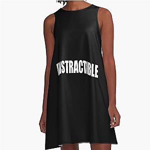 Distractible Podcast HD Logo (Ver. 2) A-Line Dress