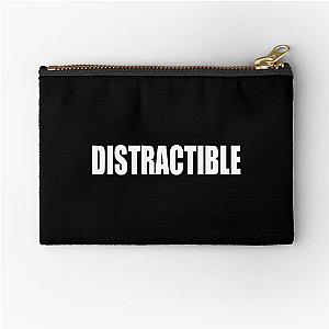 Distractible Podcast HD Logo (Ver. 2) Zipper Pouch