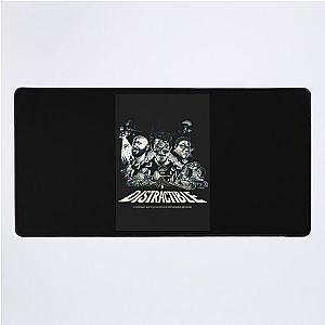 Distractible Merch Monochrome Desk Mat