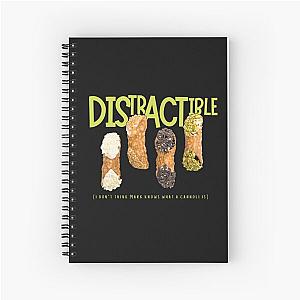 Distractible Podcast - Cannoli Bit Spiral Notebook