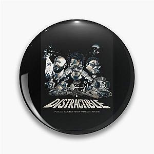 Distractible Merch Monochrome Pin