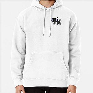 Tuxedo Disturbed Cat  Blue Eyed  Pullover Hoodie RB0301