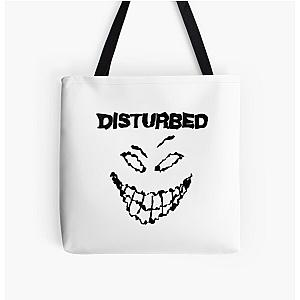 black disturbed smile All Over Print Tote Bag RB0301