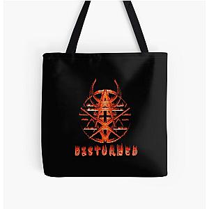 flamed disturbed pentagram All Over Print Tote Bag RB0301