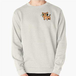 Orange Disturbed Cat Pullover Sweatshirt RB0301