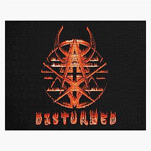 flamed disturbed pentagram Jigsaw Puzzle RB0301